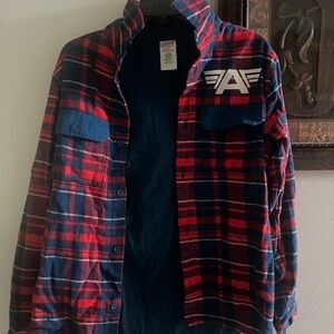 Disney Parks Marvel Captain America "I Could Do This All Day" Flannel Shacket